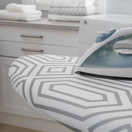 Simplify Silver Scorch Resistant Ironing Board Cover & Pad